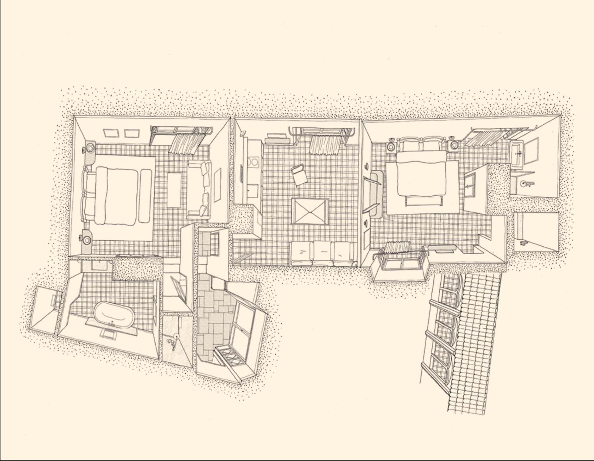 Apartamento de 2 dormitorios