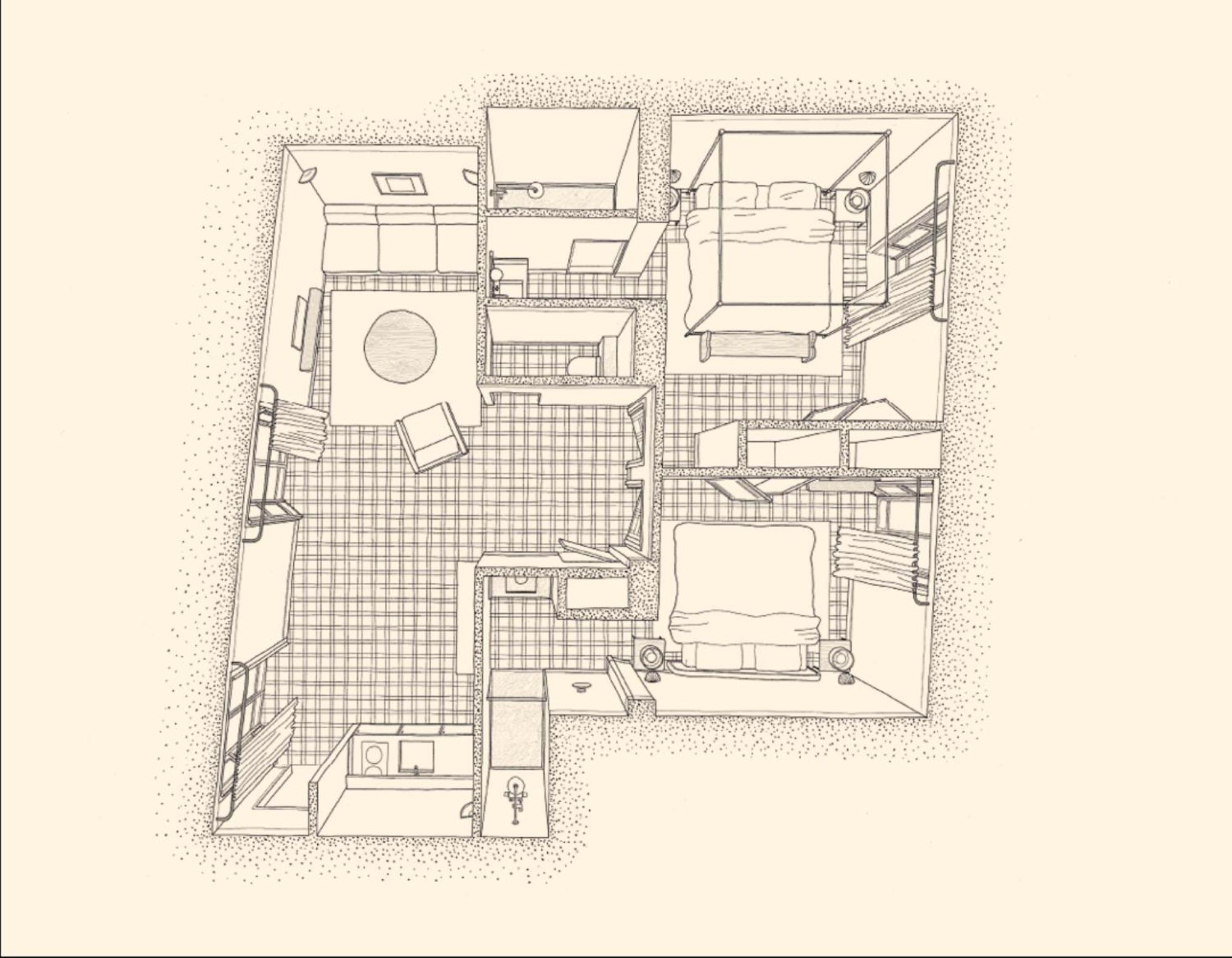 Apartamento de 2 dormitorios con terraza